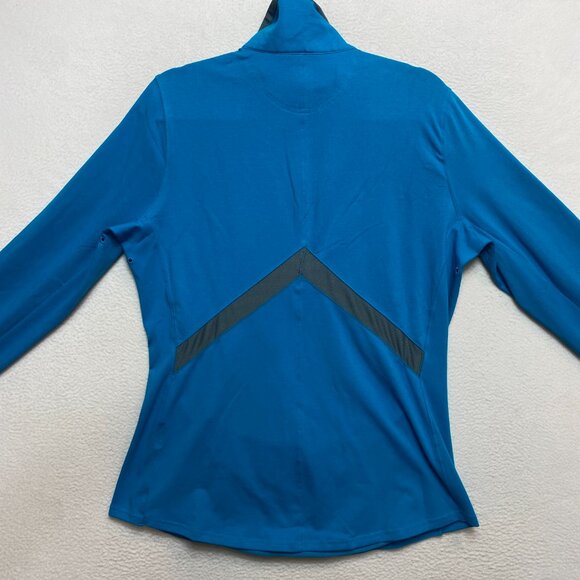 Nike Activewear Shirt Womens XL Blue 1/2 Zip Pullover Swoosh Dri-Fit Pullover - Picture 8 of 11
